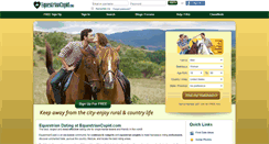 Desktop Screenshot of equestriancupid.com